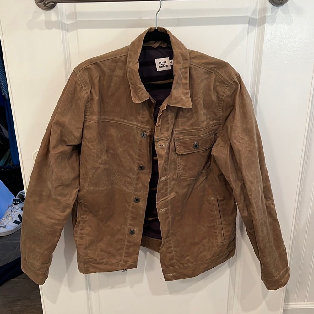 Huckberry Flint and Tinder Fleece Lined Wax Jacket